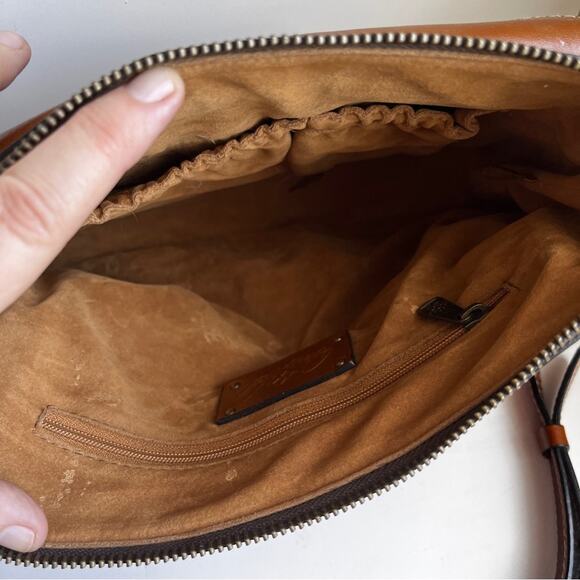 Patricia Nash Avellino Elegant Tan Leather Crossbody Bag - Picture 10 of 13